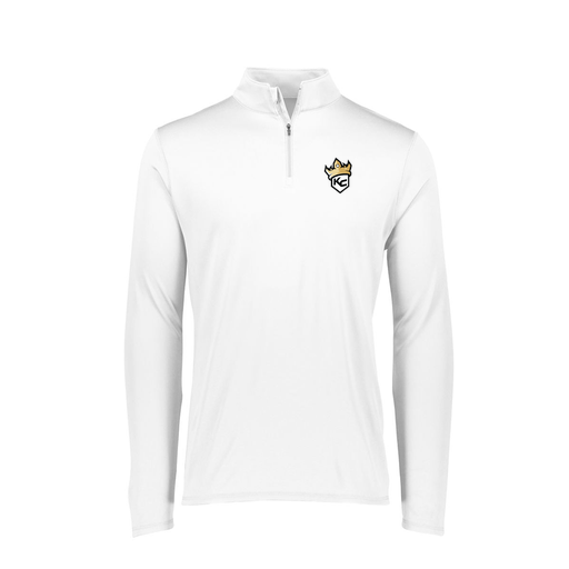 [FTLQFLWH-FAXS-LOGO1] Ladies Flex-Lite 1/4 Zip Shirt (Female Adult XS, White, Logo 1)