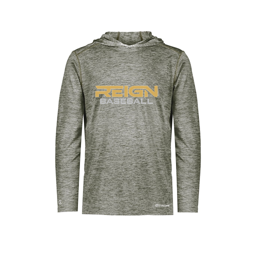 [FOLHCGGY-AS-LOGO2] Men's Charge Hoodie (Adult S, Gray, Logo 2)