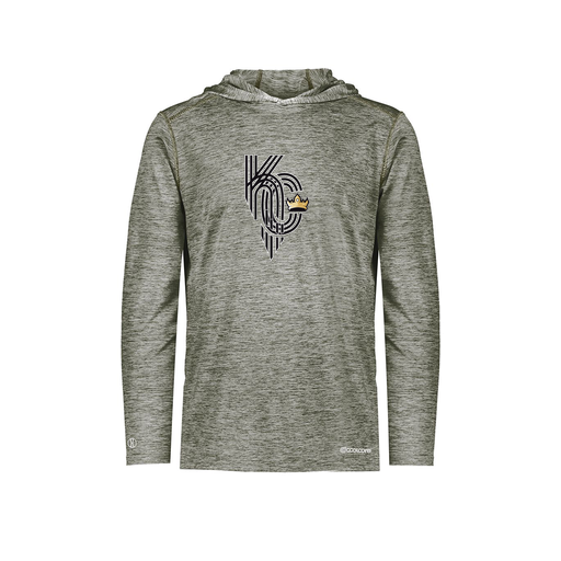 [FOLHCGGY-AS-LOGO3] Men's Charge Hoodie (Adult S, Gray, Logo 3)