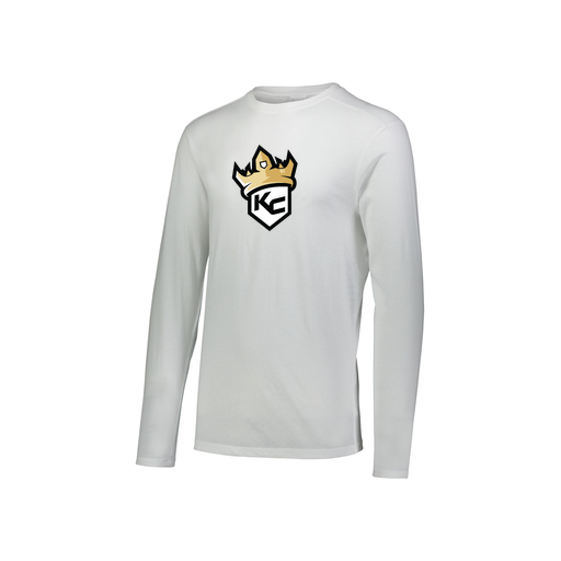 [FTLCUBWH-YS-LOGO1] Youth LS Ultra-blend T-Shirt (Youth S, White, Logo 1)