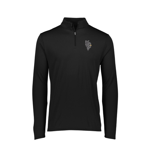 [FTLQFLBK-FAXS-LOGO3] Decker Women's Flex-Lite 1/4 Zip Shirt (Female Adult XS, Black, Logo 3)