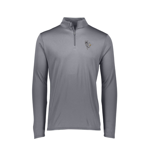 [FTLQFLGY-FAXS-LOGO3] Ladies Flex-Lite 1/4 Zip Shirt (Female Adult XS, Gray, Logo 3)