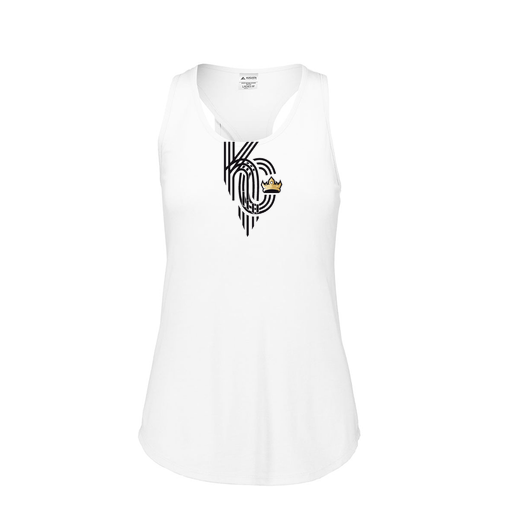 [3078.005.S-LOGO3] Ladies Tri Blend Tank Top (Female Adult S, White, Logo 3)