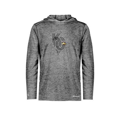 [FOLHCGBK-AS-LOGO3] Men's Charge Hoodie (Adult S, Black, Logo 3)