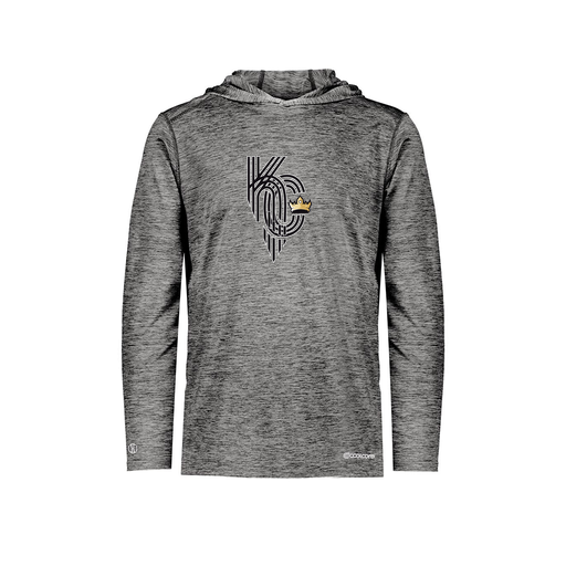 [FOLHCGBK-YS-LOGO3] Decker Youth Charge Hoodie (Youth S, Black, Logo 3)