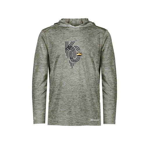 [FOLHCGGY-YS-LOGO3] Youth Charge Hoodie (Youth S, Gray, Logo 3)