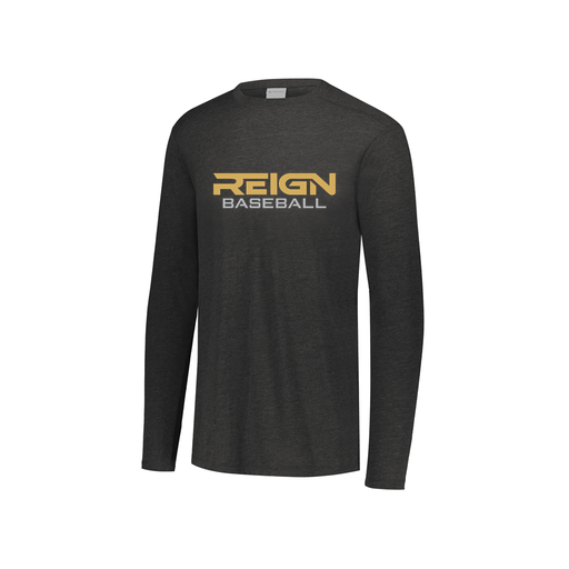 [FTLCUBBK-YS-LOGO2] Decker Youth Tri-Blend T-Shirt - Long Sleeve (Youth S, Black, Logo 2)