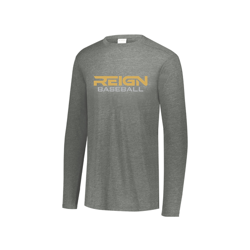 [FTLCUBGY-YS-LOGO2] Decker Youth Tri-Blend T-Shirt - Long Sleeve (Youth S, Gray, Logo 2)